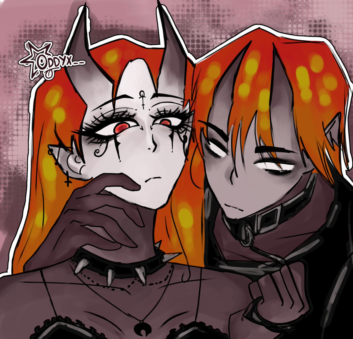 Oddyx__'s tweet photo. Magma girl y Magma boi como góticos :3
.
#MagmaBoiFanart https://t.co/T29VbDVIh9