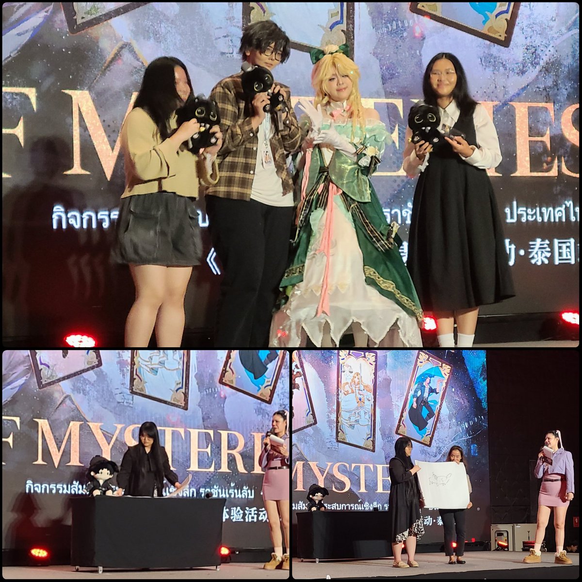 OceanFogCos's tweet photo. มาลงรูปจากงาน #LoMImmersiveEvent #LoMGlobalFest 

สนุกมากค่ะ ดีใจได้เจอแฟนราชันเร้นลับหลายคน ตื่นเต้นมีโอกาสรับชมตอนพิเศษในโรงหนังแต่ลืมว่ายังอานภาษาไม่ทันค่ะ 555 ไว้เจอกันคราวหน้าค่ะ 🙏🏻 #LordofMysteries https://t.co/du27CJXaBn