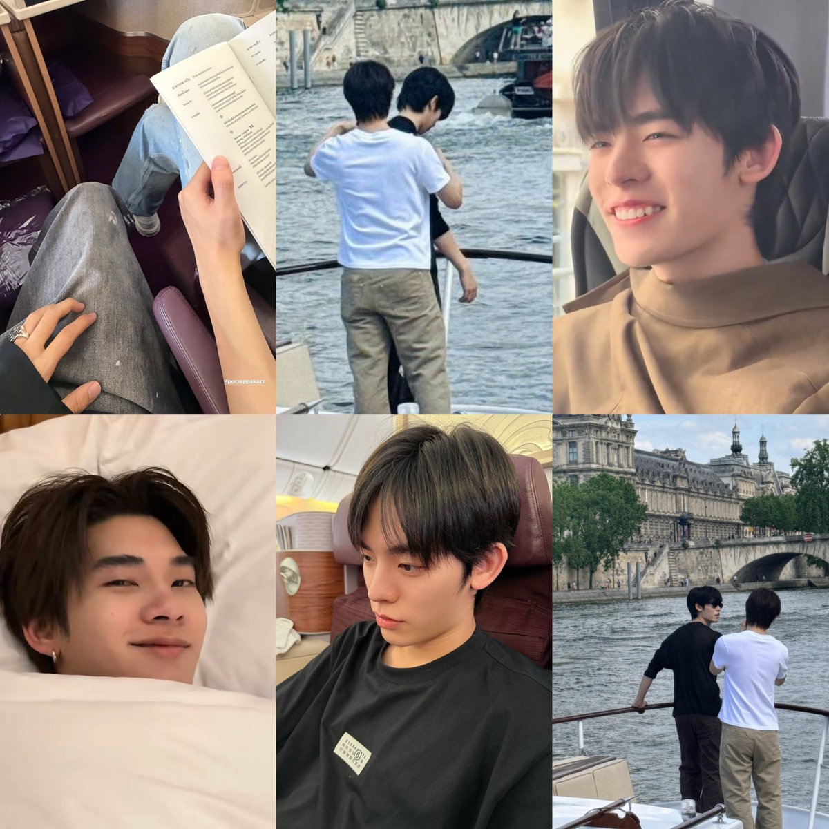 ninejiu_nj's tweet photo. เกิดอะไรกับใจตี๋ตี๋ป๋อวะ มู้ดที่ปารีสฟิลแฟนมาก สมกับเป็นเมืองโรแมนติกจิงๆ แค่ดูจากรูปก็รู้แล้วว่าคสพ.ของคู่นี้เกินคำว่าพาร์ทเนอร์แล้วอ่ะ ขยันคลั่งรักกันไปมา ผลัดกันแอบถ่ายกันเอง ช่วงที่คนนึงไม่สบาย อีกคนก็มักจะมาผลัดเปลี่ยนดูแลตลอด ตอนนี้วาวาตกงานยกด้อมเรียบร้อย ชัดเจนขนาดนี้ไม่ต้องชงแล้วล่ะ ตตป.เป็นแฟนกันแล้วชัวร์  ˶･̆-･̆˵