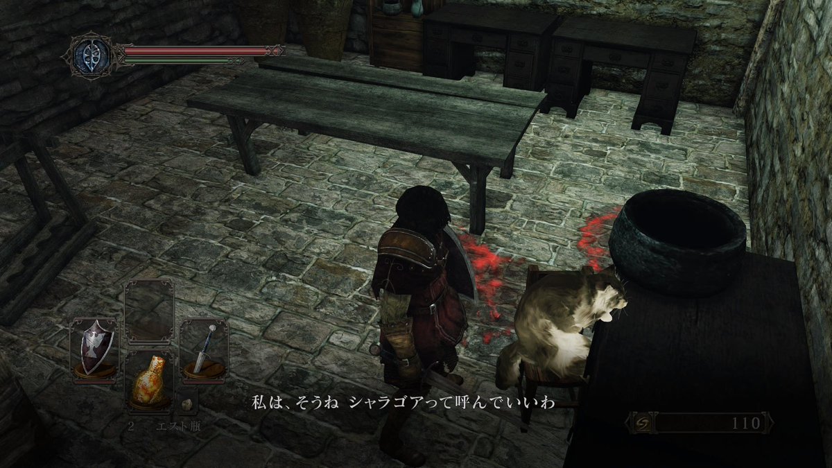 hunter_yu1's tweet photo. 喋るネコチャンがいる！
よしこのゲームは良作だ💯

#ダークソウル2 https://t.co/qm69bbXZpg