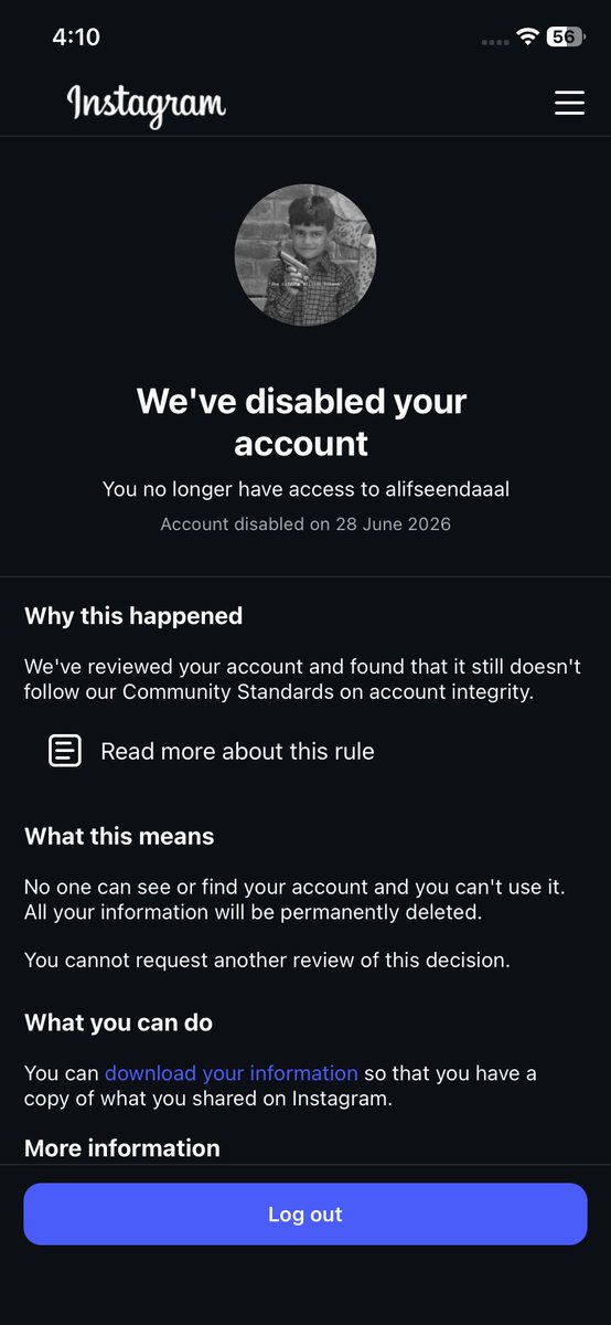 mirzzayyyyyy's tweet photo. Hello, @instagram my  
account ⁠@alifseendaaal⁠ was recently disabled for allegedly violating community guidelines. I believe this is a mistake. I always strive to follow Instagram's terms and respect the community. I have not intentionally posted any violating content. https://t.co/y4onreZsYk