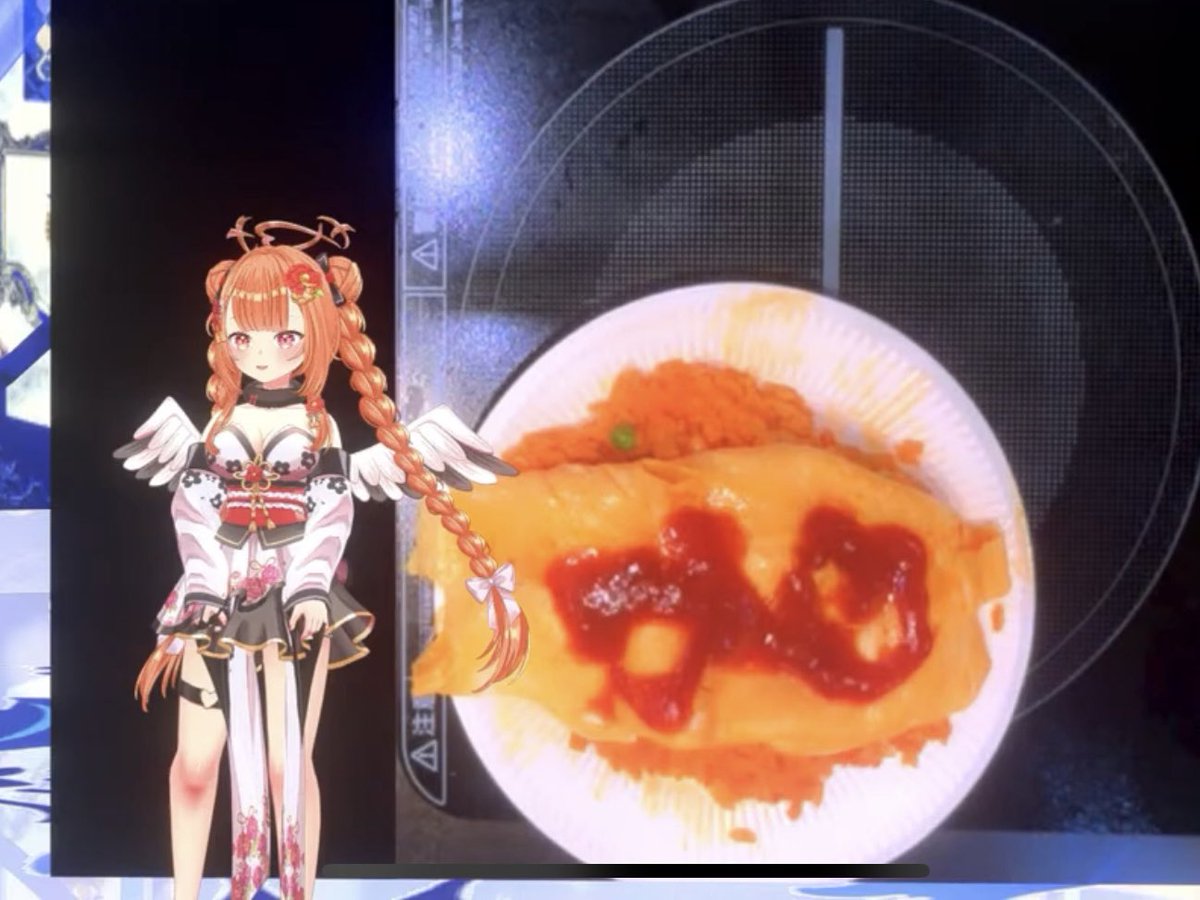 ポム★新柄情報 オムライス好きすぎて、3Dお披露目配信でオムライス作ったVTuberです