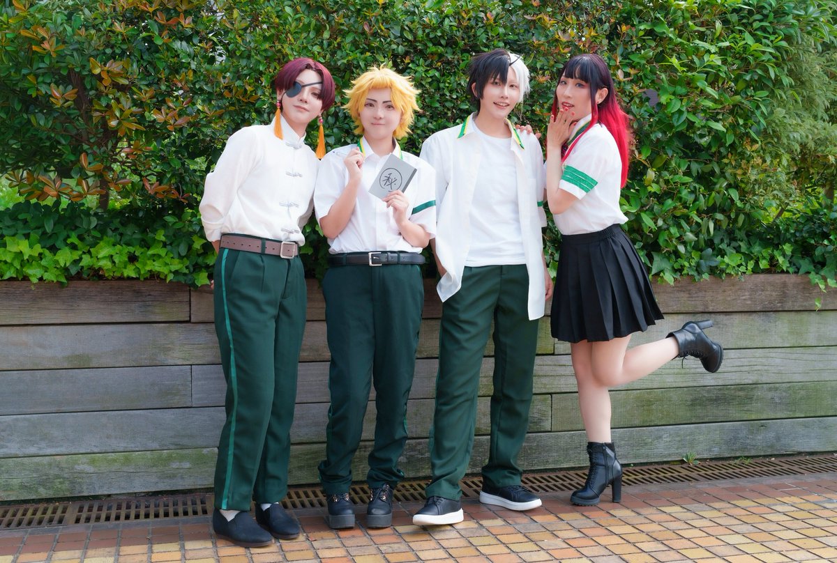 GreenUme33's tweet photo. ウィンブレcosplay
🫖📝🌸💄

風鈴高校へようこそ！

可愛い3人と併せが出来て、とても嬉しかった🥹🙌💓

🫖@usayoza2 
📝@saku_mimicos 
💄@senkira_cos 
📸@Yoshi_Ko_Photo https://t.co/Dch47KVtDH