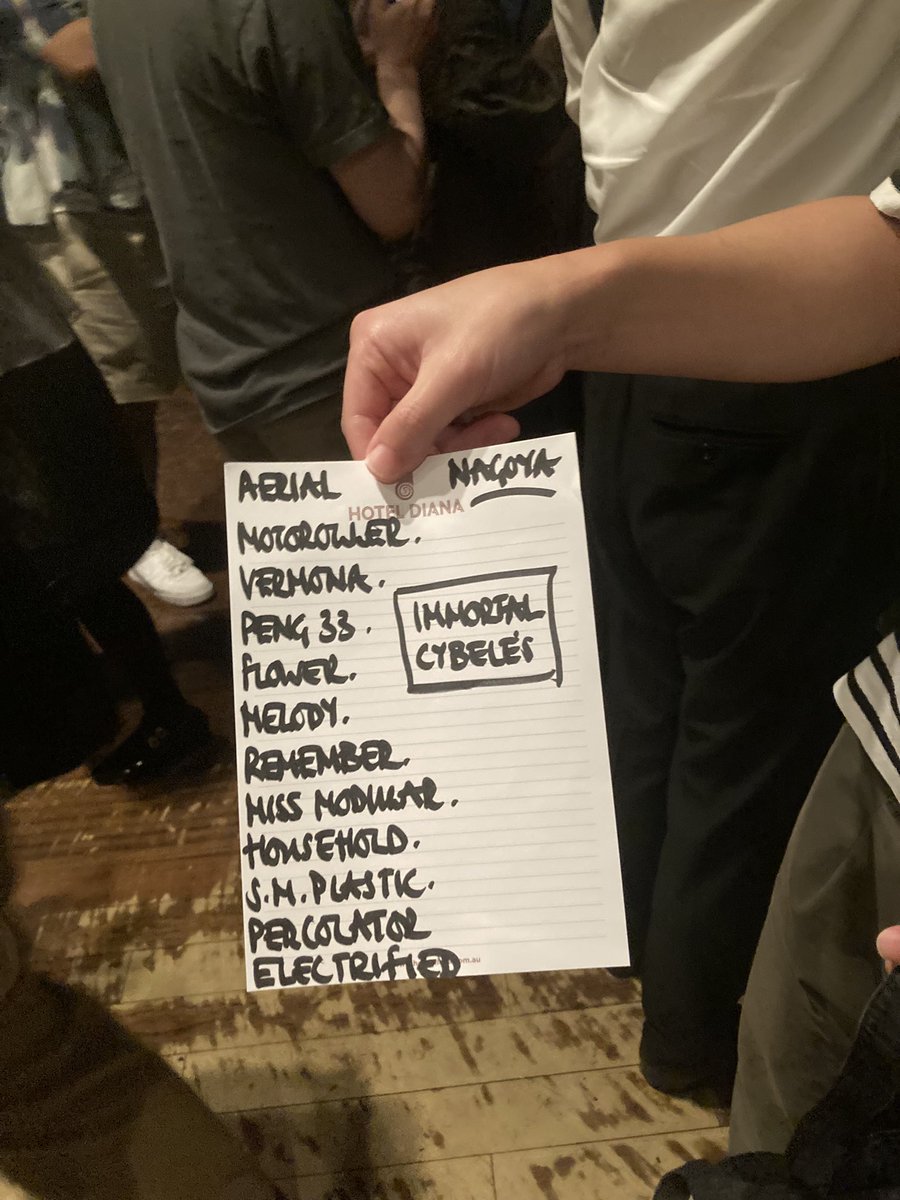 99Ryousuke's tweet photo. セットリスト撮らせてくれてありがとうございます！
#STEREOLAB 
#セットリスト https://t.co/nOuTRH1WMV
