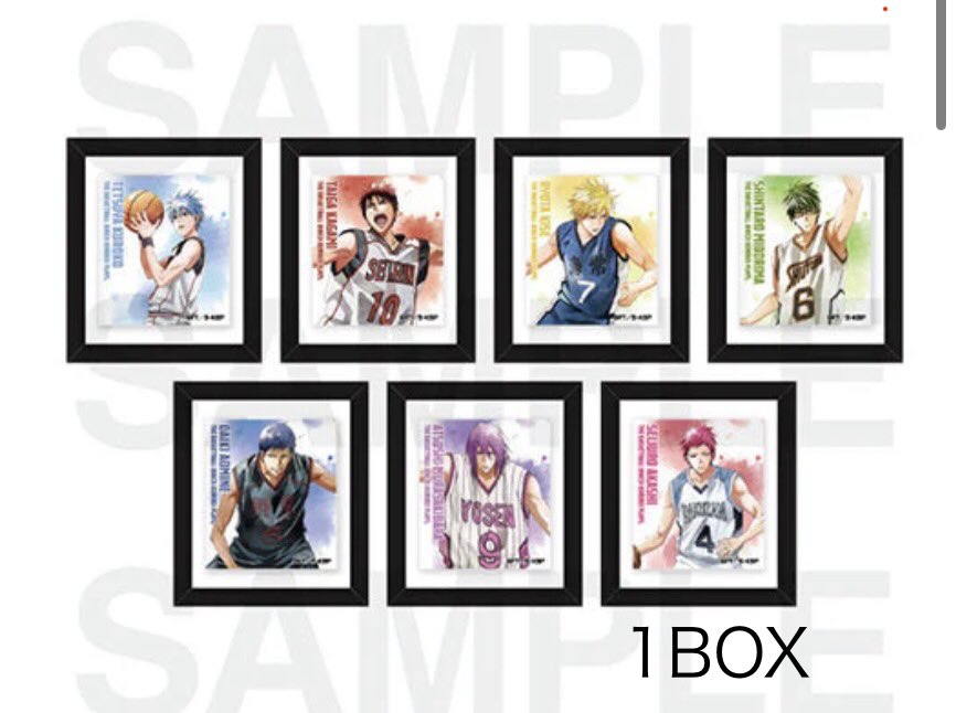 譲渡】黒子のバスケ 黒バス IG Store Visual Artフェア ホログラム缶