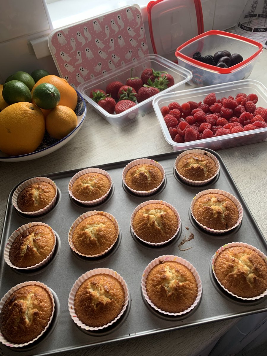 FREofAlbiomb3t's tweet photo. Chocolate chip & vanilla muffins ❤️ and a lovely harvest of fresh fruit from the local farm shop 🍓 #Homemade #Organic #ShopLocal #BakingJoy #TraditionalLife #DomesticGoddess #WhiteCulture https://t.co/oemC4hsa5X