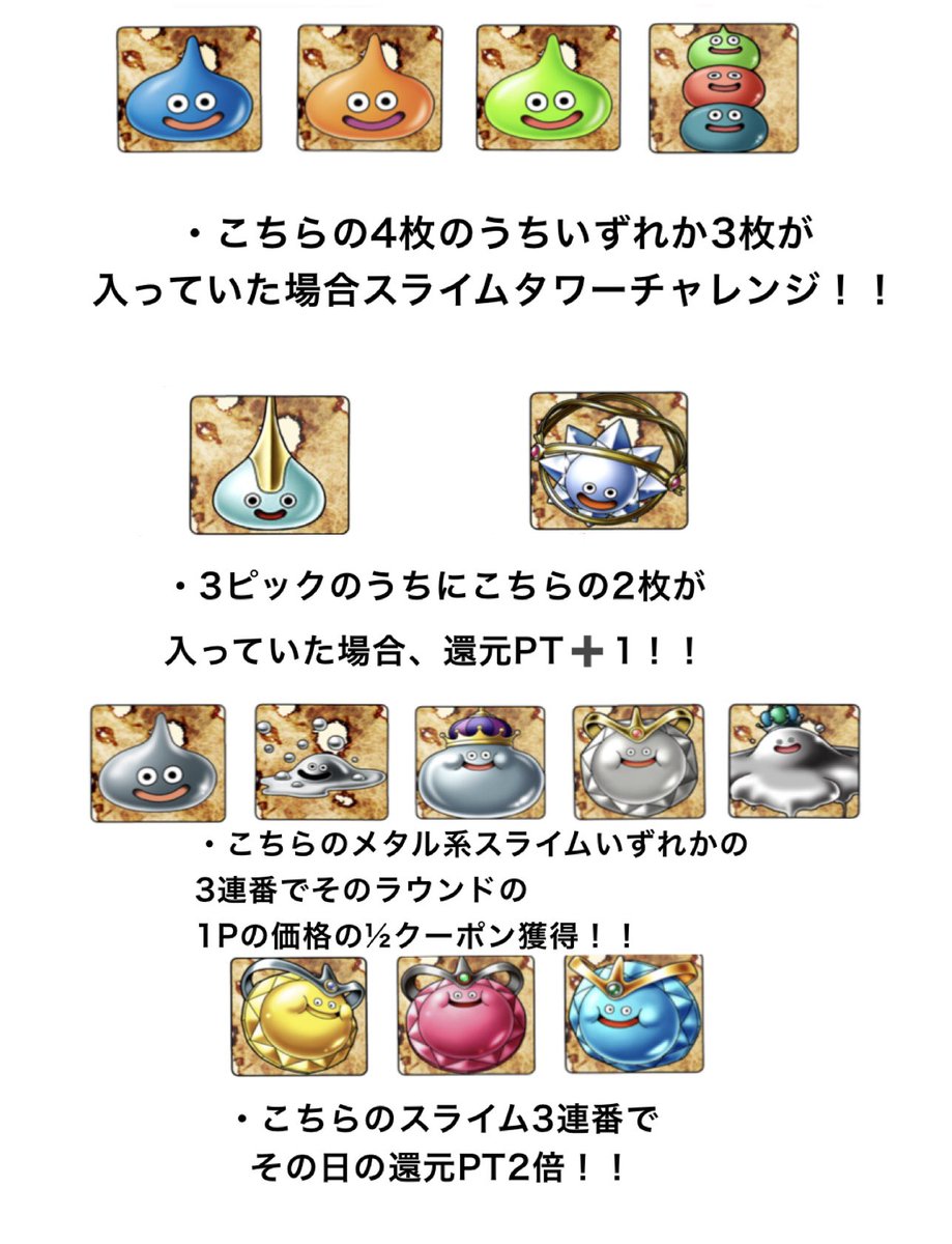 pokeka0813's tweet photo. 本日還元配信〆日(10R)🔥

ラスト2配信はポイント1.5倍でやります💪💪💪‼️‼️‼️

皆勤賞あり‼️

激アツ❤️‍🔥3抜きでニブイチ通すと1P無料🔥🔥🔥

※皆勤は3P以上購入を7R以上参加☝️
※但し10R到達で1配信とさせていただきます。
※購入金額PTランキング1位～5位まで
※還元期間は福袋の封入率が下がります

こちらの投稿をリポストで3名様に3000クーポン抽選🎁
※3P以上購入を5R以上参加で適用

✅2R事にきん袋(福袋)投下‼️🔥🔥
※最大20万まで溜められます
※還元期間中封入率下がります

✅3P3石1P分のクーポンではなく無料補填

✅🔰新規さん最大15000クーポン
※5万購入時、3000.5000.7000.10000.12000.15000ルーレット抽選🔥

✅抜き賞あり‼️

✅スライムの組み合わせで特典ありᑕꙬ̂ᑐ
※近々ポケモンニブイチに仕様変更の予定

✅その他5石、6石等の補填モリモリ🔥