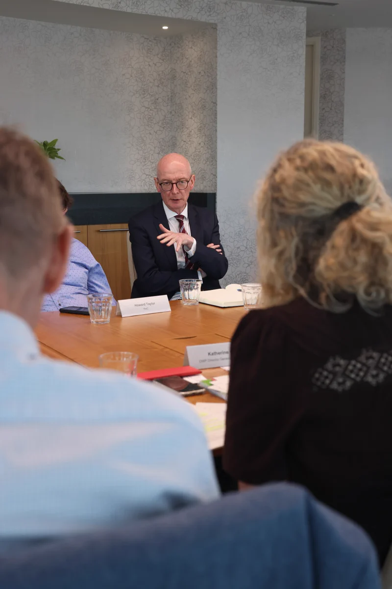 Photo of  Pat McFadden, Secretary of State for Work and Pensions attending the tech roundtable last week.