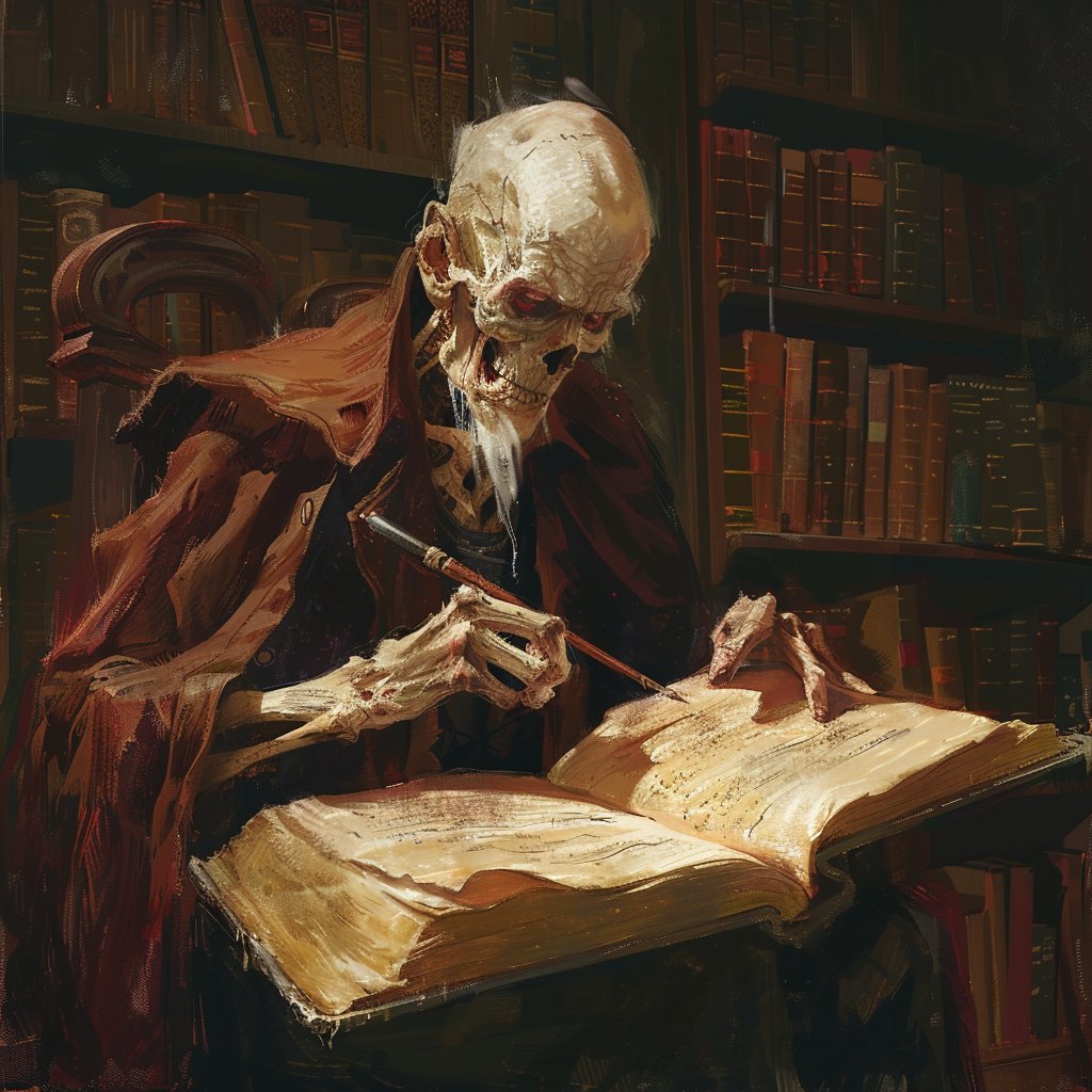CorpseKings's tweet photo. What is this Undead Scribe recording in his Tome? ✍️ https://t.co/0zvXeNnhBO