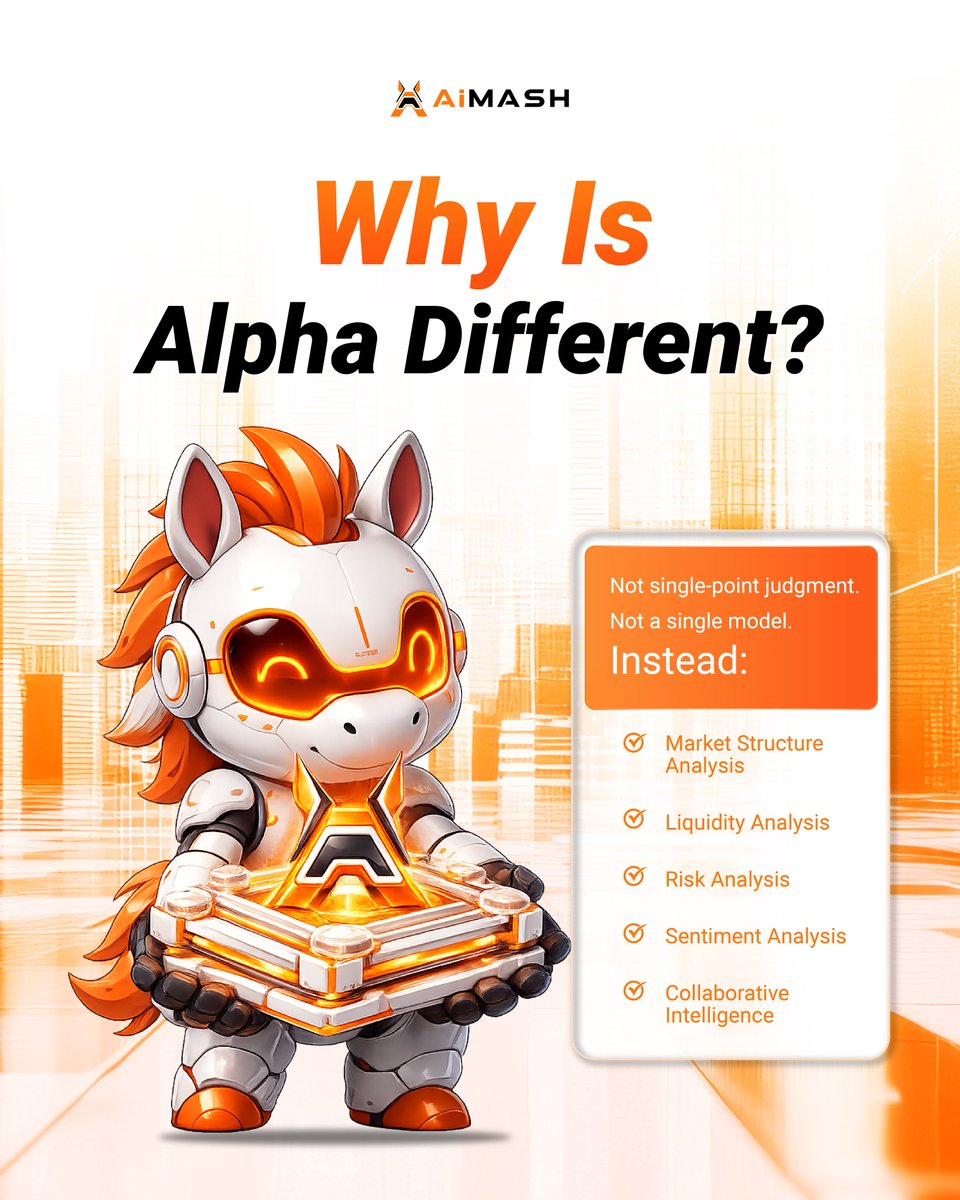 AiMASH_Official's tweet photo. A single model gives answers. ⚡
Multiple AI Agents deliver insights.
AiMASH Alpha
 combines structural,
 liquidity,
 risk,
 and sentiment analysis.
Empowering better-informed decisions. 🚀

#AiMASH #Alpha #AI #AIAgent #ArtificialIntelligence #SmartDecision https://t.co/C77Gt5euLq