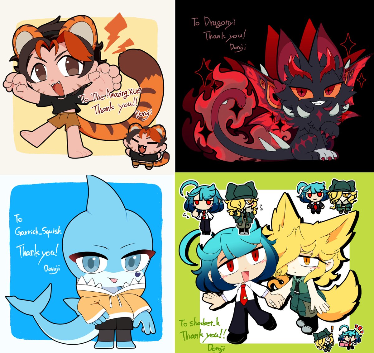 dorojida's tweet photo. #今月描いた絵を晒そう
ミニキャラとデフォルメskeb(感謝) https://t.co/ZIlTXNoORT