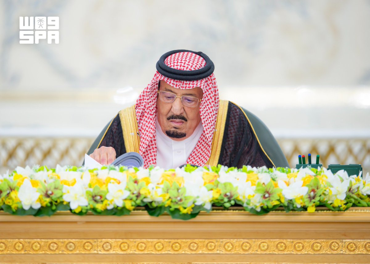 spagov's tweet photo. #خادم_الحرمين_الشريفين يرأس جلسة #مجلس_الوزراء في جدة.
#واس https://t.co/2KP8hbe0nF