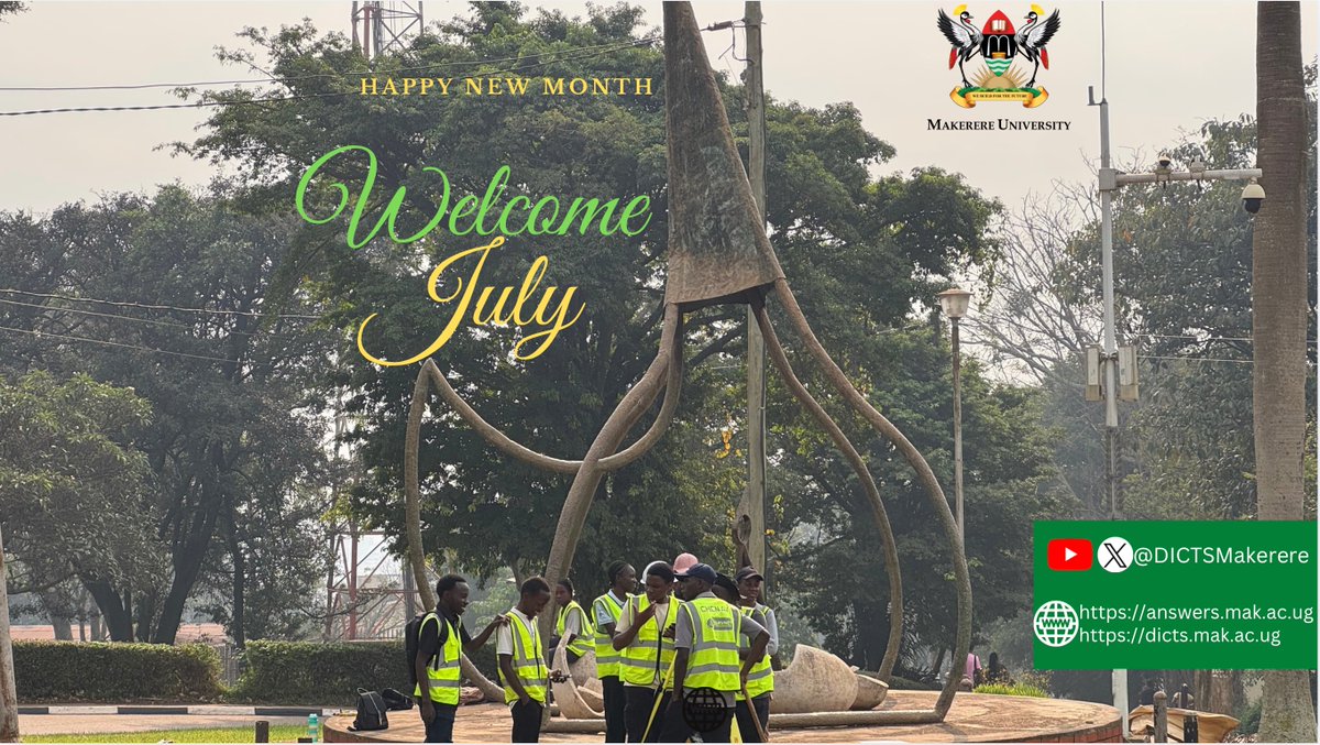 DICTSMakerere's tweet photo. We officially start the second half of the year.

🚀Welcome to JULY.

🆕Happy new month.

🆘Reach out to us via https://t.co/eJVnHrofqa 

We are happy to serve you and get you the need ICT support. https://t.co/YjcwDOIxB6