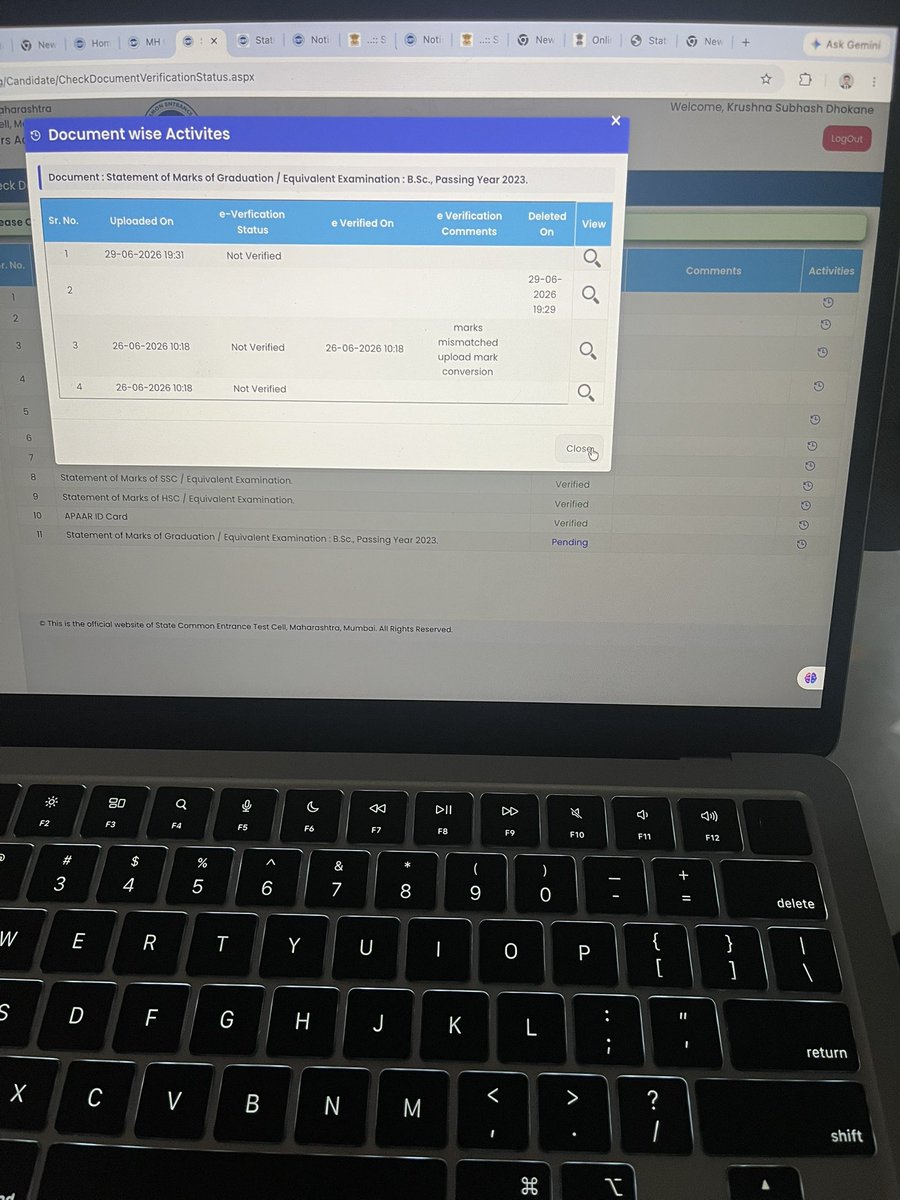 DomTorrato's tweet photo. Its the last day and my documents are not verified yet @CETCELL 
3Year LLB

Are you gonna reject or gonna proceed?
If rejected how do i solve the after the last date????
Tried calling on your grievance number 5 times 
Haven’t picked any call https://t.co/iNmEdyTOso