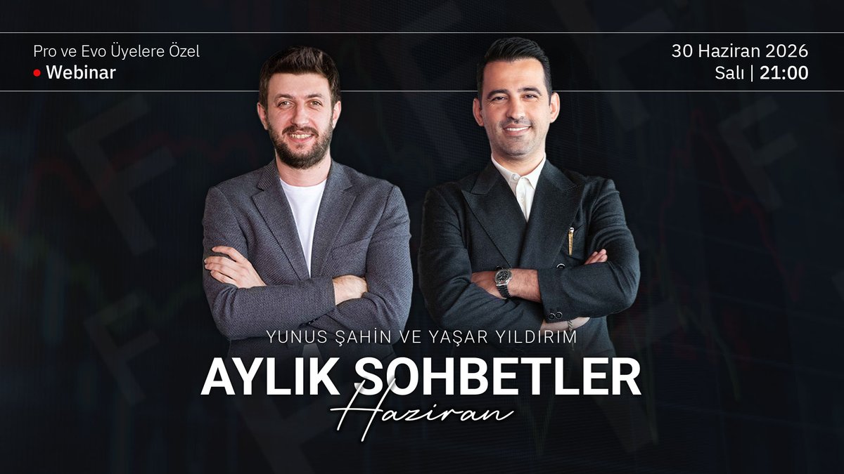 fintables's tweet photo. Aylık Sohbetler Haziran 2026 webinarının katılım linkine, Pro ve Evo üyelerimiz yayından 15 dakika önce https://t.co/PqMCyNQKoy’dan ulaşabilirler.

Hemen Fintables üyesi olun, webinarlarımızı kaçırmayın! https://t.co/JgH5TuWaL4