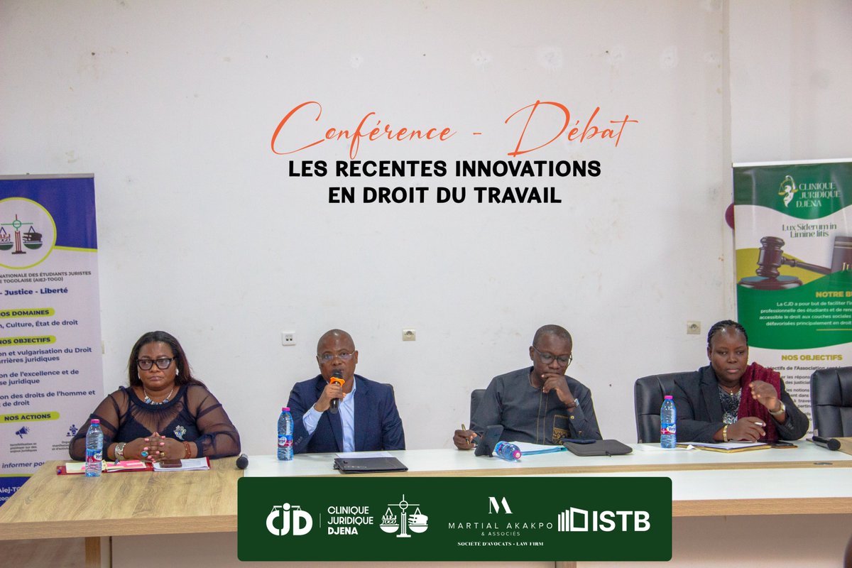 CJD_Djena's tweet photo. ✨ RETOUR EN IMAGES

Le rideau est tombé sur notre conférence-débat autour des récentes innovations en droit du travail, et c’est avec une immense gratitude que nous adressons nos sincères remerciements à toutes les personnes qui ont contribué à la réussite de cette activité. https://t.co/weYARkOe4W