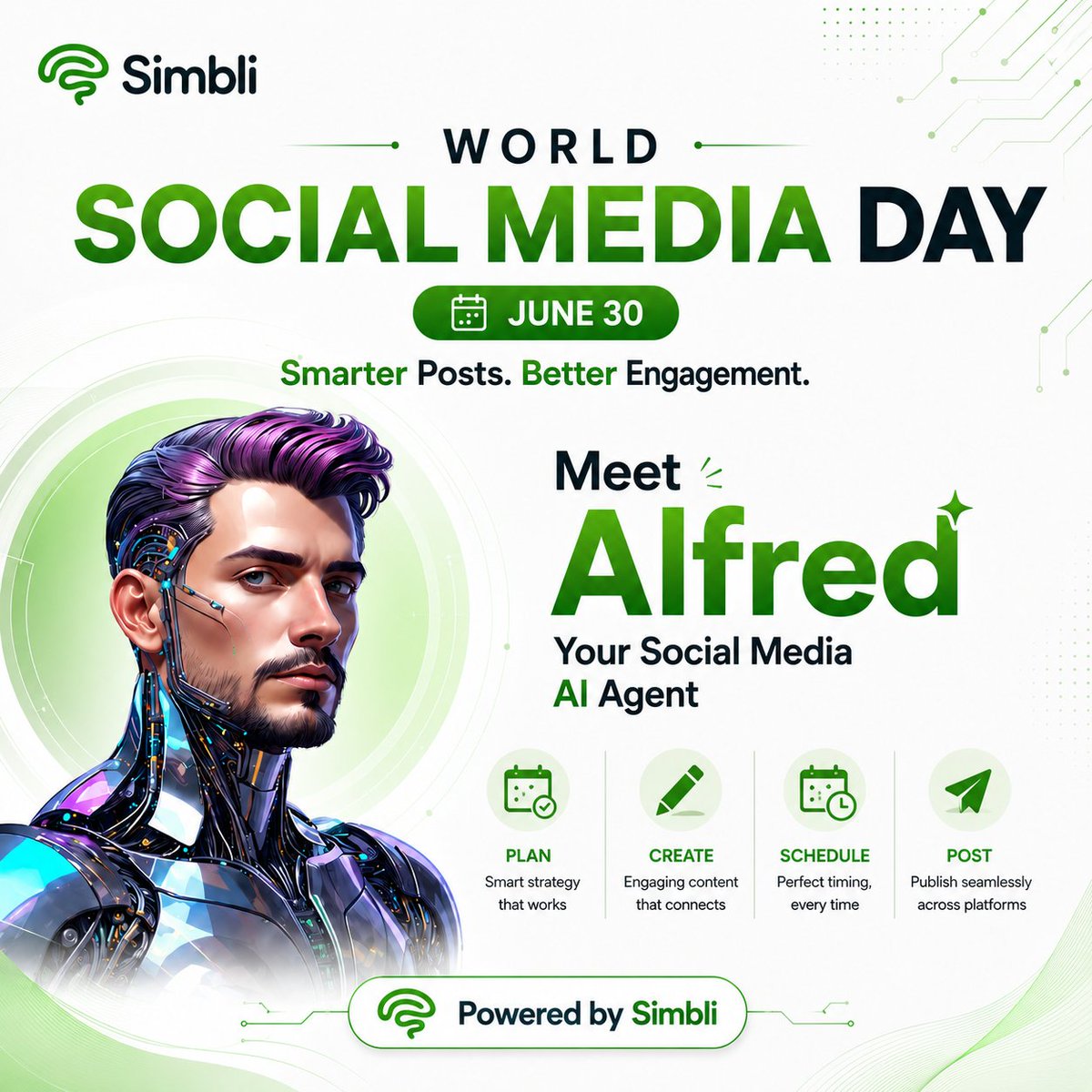 Simbli_ai's tweet photo. Happy World Social Media Day!

With Simbli Alfred, businesses can plan, create, schedule, and post content efficiently, driving better 
growth.

Smarter Posts. Better Engagement.

 https://t.co/vu2I76pnzH

#WorldSocialMediaDay #SimbliAlfred #SocialMediaMarketing   #SimbliAI https://t.co/u78f3fytGB