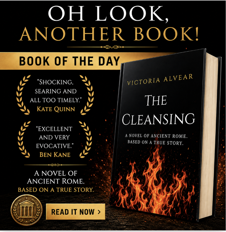 MaddieS39950549's tweet photo. 🌟📖 Book of the Day 📖🌟
One to add to your TBR list!
The Cleansing by Victoria Alvear
https://t.co/h90iRSIEZO
#AncientRome #HistoricalFiction #patriarchy #realhistory #truecrime #feministreads #blogtour #ReaderReach
@cathiedunn @valvearshecter https://t.co/OXnKcMSAZw
