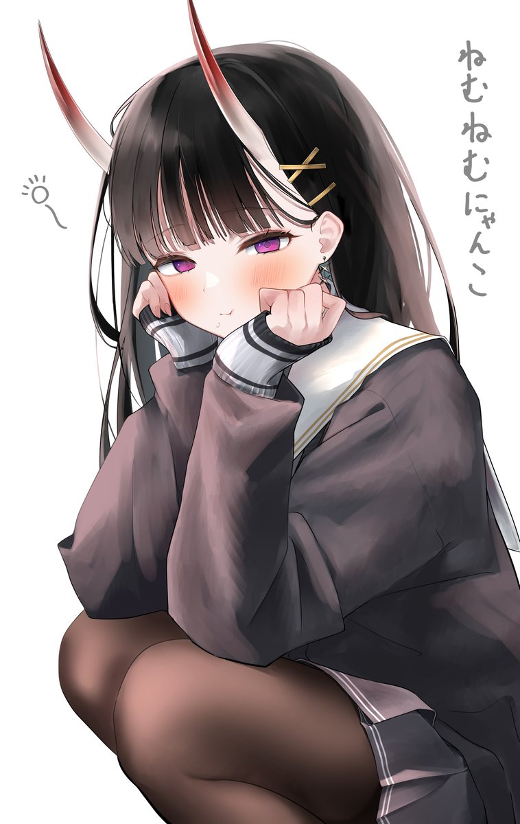 RHOIA168's tweet photo. あ、ちゃんとおにぎり食べてくれたんだ…
＃能代　#アズールレーン https://t.co/5KjICeF31z