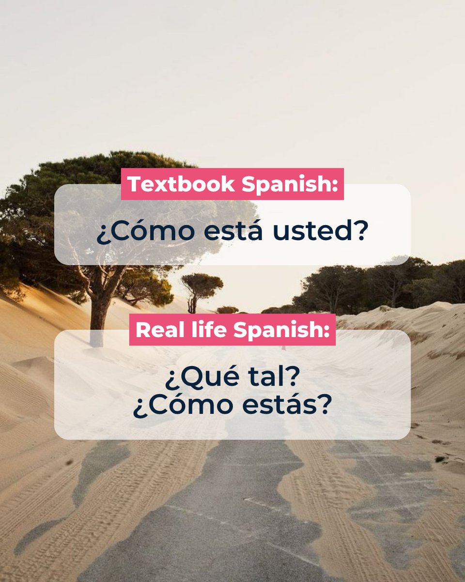 lobster_es's tweet photo. You spend months learning Spanish…

Then arrive in Spain and realise absolutely nobody speaks like your textbook 🇪🇸🙃

Here’s how to get it right! https://t.co/ktqxts2NZa