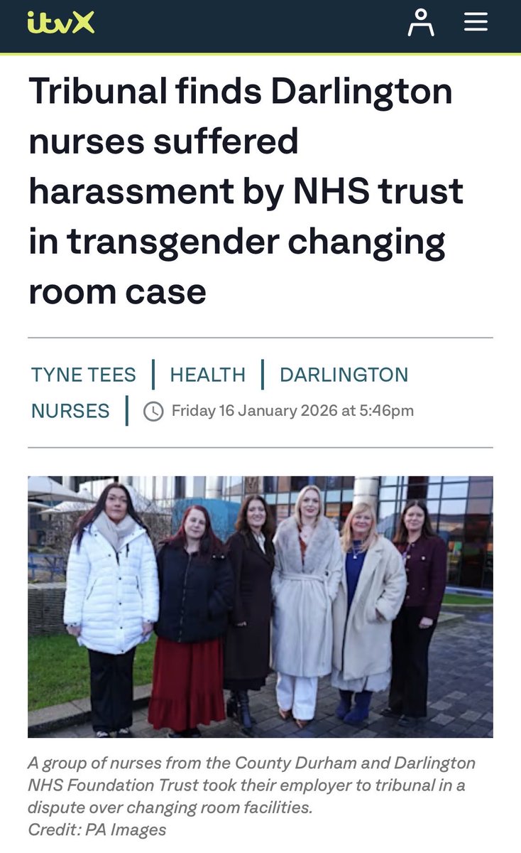 V_V_UK's tweet photo. An NHS Trust has paid out £187,000 in compensation to a group of nurses who won a tribunal case over its policy to allow trans women in female changing rooms.  
The Christian Care estimated the Trust’s own legal costs at £603,000 ... https://t.co/f7768FtXOd