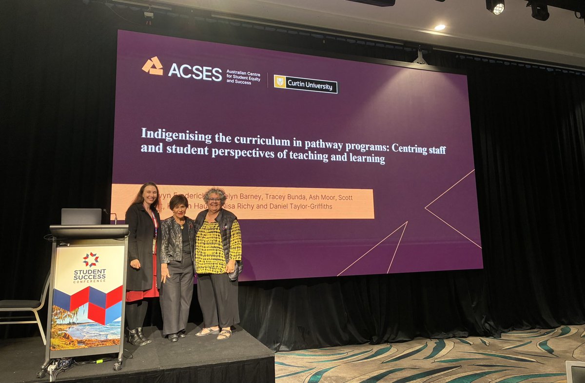 BronFredericks's tweet photo. I presented at the #UniSTARS Conf with A/Prof @drkatelynbarney & Prof Tracey Bunda on behalf of the research team on our @acsesedu funded research project exploring pathway programs. See papers at: https://t.co/cH7qtlrAgg; https://t.co/94AEM6MMQ7; and https://t.co/vzK5HMC4bk https://t.co/4JXGl0EIK5