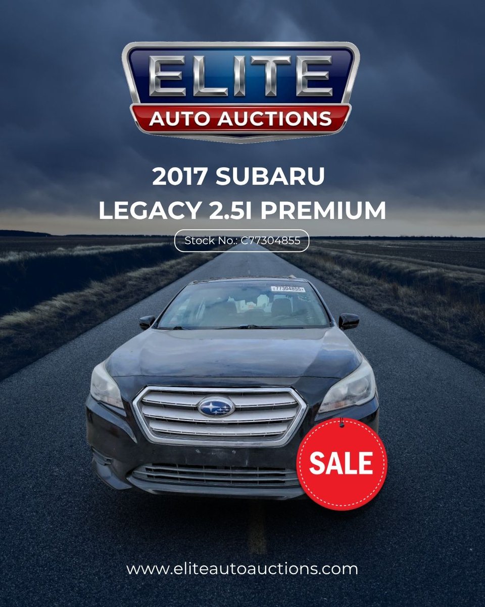 eliteauctions14's tweet photo. FOR SALE: 2017 SUBARU LEGACY 2.5I PREMIUM
Stock No.: C77304855

This sedan delivers a 2.5L BOXER engine and an all-wheel drive system for a smooth ride and impressive fuel economy.

#Subaru #EliteAutoAuctions #CarDeals #UsedCars #WholesaleCars #RepairableCars #CarBidding https://t.co/9Nwst6PEKR