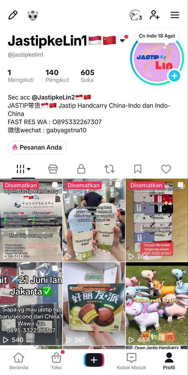 jastipkeLin's tweet photo. Cek testimoni jastipkeLin di tiktok yaa. Aku biasa upload di tiktok

Order handcarry China-Indo Indo-China langsung wa aja 0895332267307🥰

Cn-Ina 18 Agustus 200kg✅ https://t.co/DaBUKQHGX4