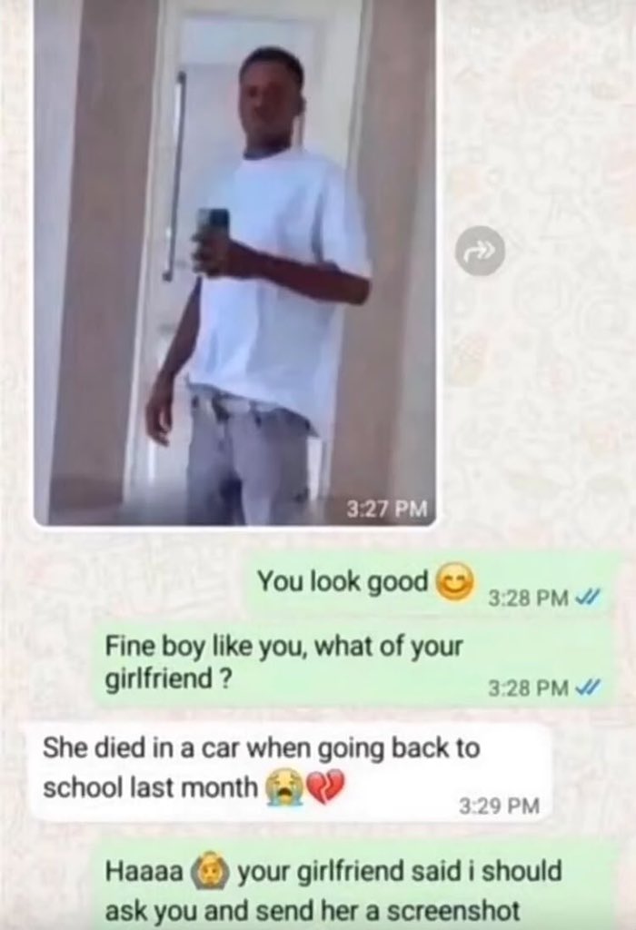 spino_og's tweet photo. My girlfriend just the find every possible way to catch me 😭 https://t.co/pYutKoooZ7