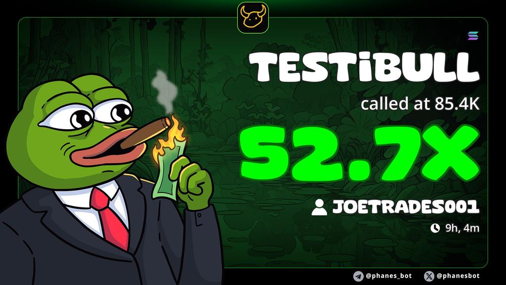 joezyverse's tweet photo. Aped $testibull at 85k
Did 52x on my VIP 

What a great project 👏 

Join for early CA's 👉https://t.co/IV02Vx4EvO

C6kWVdLGAE3Eb8Xc6VRZbs9ZvouHhBMYbhd4BVagD4Da https://t.co/UuUgeOChkf