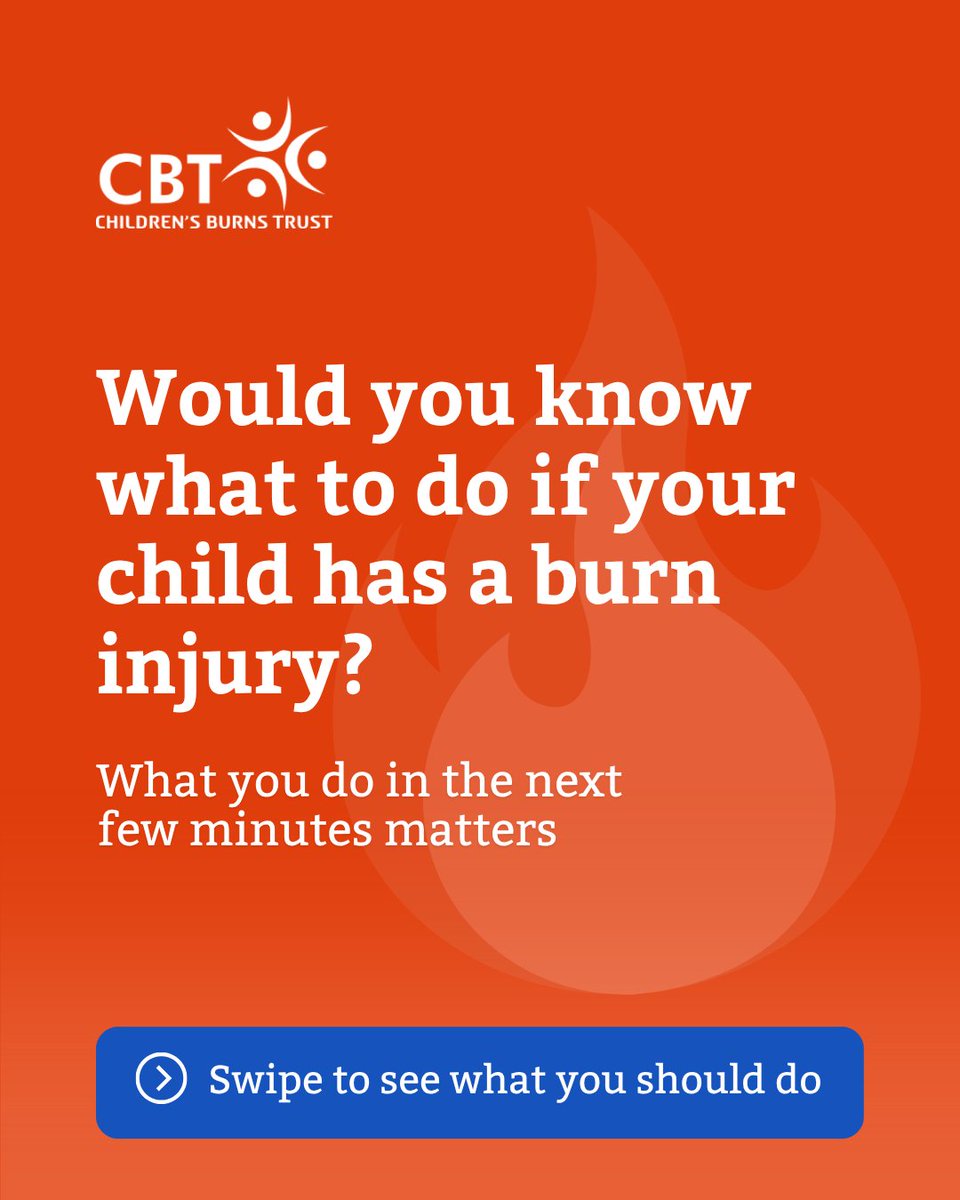 CBTofficial's tweet photo. 🔥 Remember: COOL, CALL, COVER

These simple steps can make a big difference after a burn injury.

https://t.co/7DCQG8eeae   

#BurnFirstAid #BurnPrevention #ChildSafety #ChildrensBurnsTrust https://t.co/QnSM5mfzuW