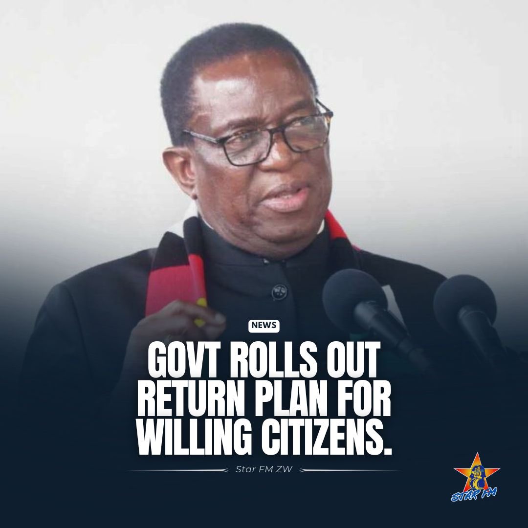 StarFMNews's tweet photo. #inthepress | President Mnangagwa has directed the Government to facilitate the safe return of every Zimbabwean wishing to come home from South Africa.
He has also assured the returnees that they will receive the necessary support to rebuild their lives upon arrival… https://t.co/qUol7mlzxO