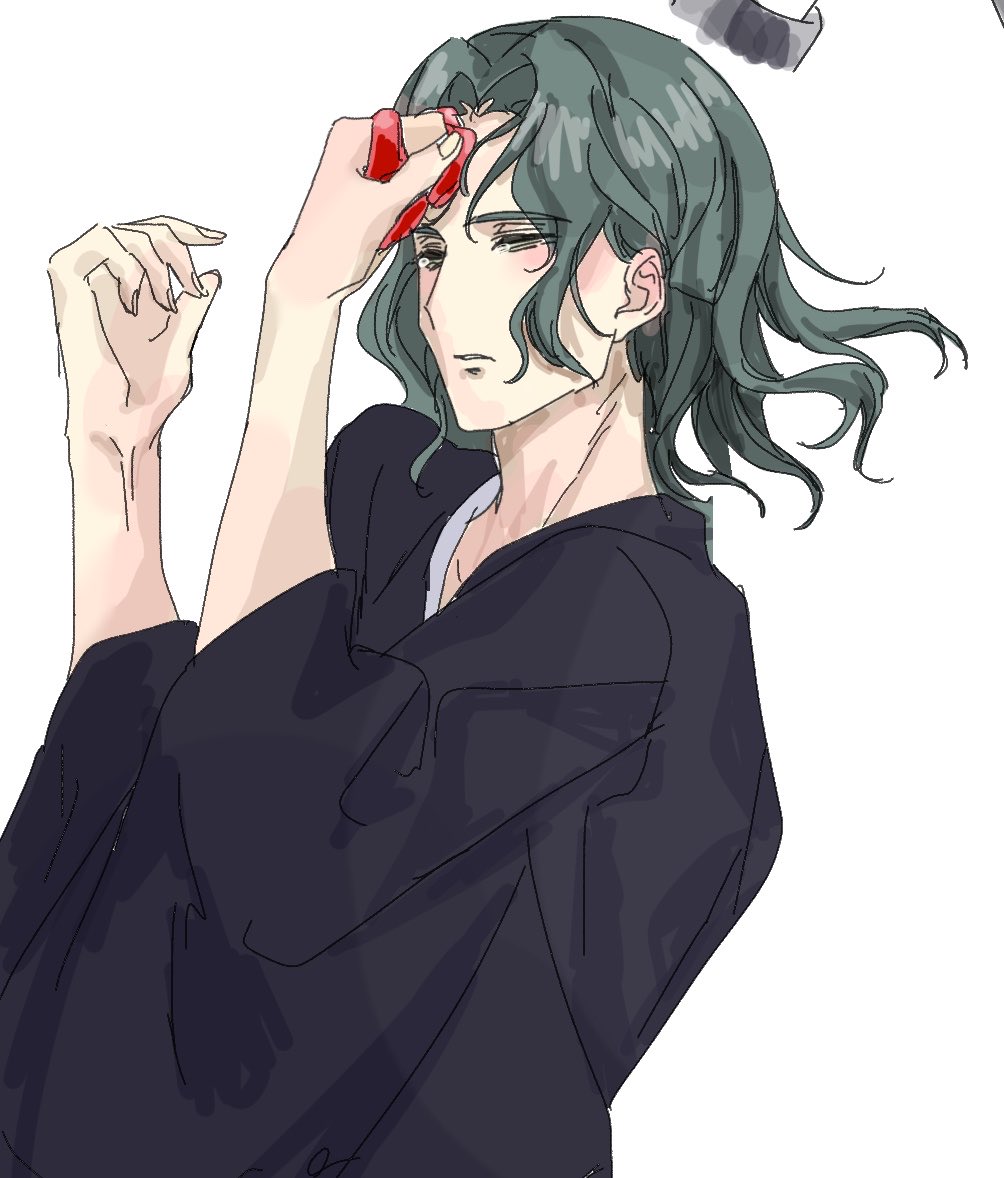 untkuntan's tweet photo. 最初に↓を描いていてツイートを見返していたら現パロだったことに気づいた…。 https://t.co/fgzO07zk4U