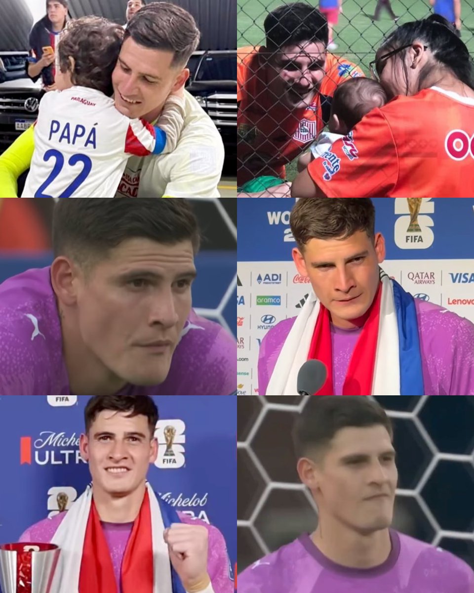 InvictosSomos's tweet photo. La historia del NUEVO HÉROE de Paraguay es de esas que EMOCIONAN. En 2023, Orlando Gill todavía estaba en la Segunda División de Paraguay. Su hijo Lauti acababa de nacer, tuvo complicaciones de salud y, para solventar los gastos médicos, tuvo que vender camisetas que había guardado de recuerdo, como la del Sudamericano U20 y algunos jerseys de su club. No había nada claro, ni en el fútbol ni en su vida personal. Sin embargo, junto a su mujer y su bebé, no dejó de luchar. 

En 2024, Orlando se mudó a Argentina para jugar en San Lorenzo de Almagro. Llegó al equipo reserva, sin nada seguro. Se ganó su lugar. Se abrió la puerta del primer equipo. Y después de verlo destacar en Argentina, Gustavo Alfaro lo llevó a la Selección de Paraguay. 

Debutó en La Albirroja hace menos de 1 año. Se presentó en la Copa del Mundo con solo 6 partidos internacionales a nivel absoluto. Y pese a las críticas y cuestionamientos de figuras legendarias como José Luis Chilavert, acaba de darle a Paraguay su TRIUNFO MÁS IMPORTANTE Y ÉPICO en toda la historia de las Copas del Mundo. 

Cuando Gill debutó con la Selección de Paraguay en 2025, su esposa Melissa escribió: "No fue fácil y nunca será fácil, pero con amor y sacrificio todo se puede... ojalá el mundo entero sepa el gran corazón que tenés y las ganas que tenés de seguir creciendo". 

Bueno, pues ese día llegó, querida Melissa. Hoy todo el planeta fútbol sabe quién es Orlando Gill. El nuevo ídolo paraguayo, el guardián de La Albirroja, el papá de Lauti y el PRIMER PORTERO CAPAZ DE GANARLE UNA TANDA MUNDIALISTA A ALEMANIA. 

¿Le ganó al juego? No, no. 

ORLANDO GILL LE GANÓ A LA VIDA.
