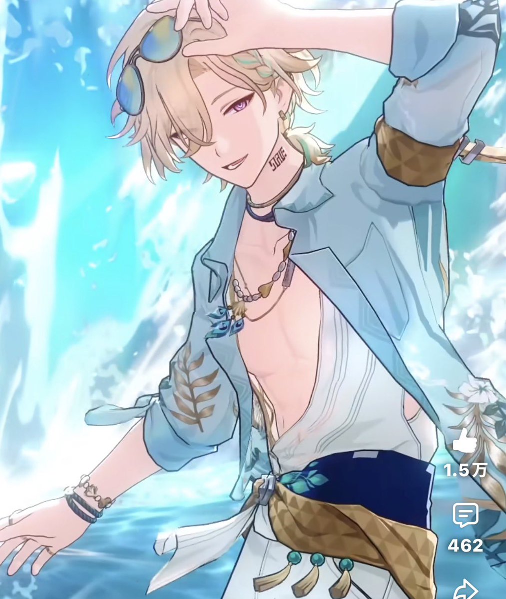 kunuesub_'s tweet photo. あぁぁぁぁぁぁぁ
「私と」アベンチュリンとの夏が始まる気がする……
この夏は楽しい夏になりそう🌴🌺✨
（ガチャ禁はじめます） https://t.co/Dv43HXrHeU