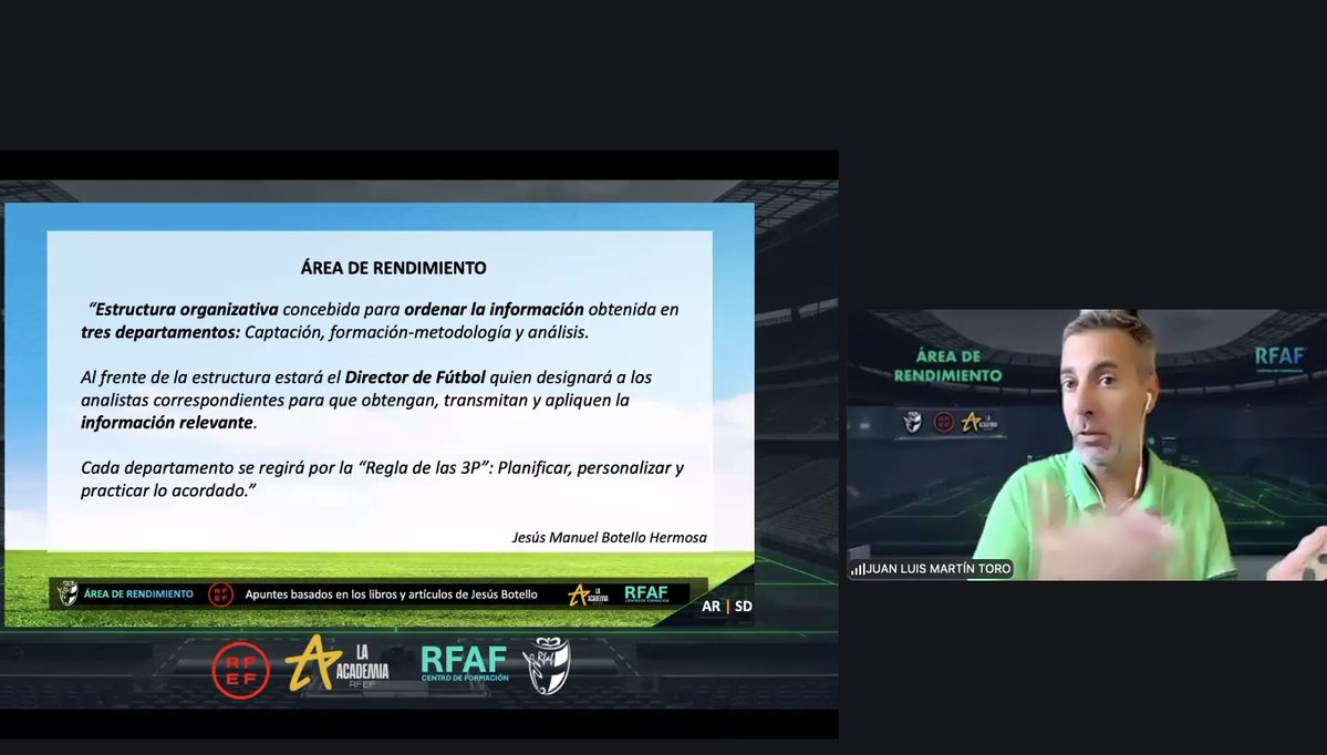 cedifa's tweet photo. #AreaDeRendimiento @RFAF 

⚽️Clases completas | Máxima exigencia
⚽️Tercera y cuarta edición en marcha
⚽️Profesor | @JLMartinToro  
⚽️Nivel 1 | Captación - Scouting Deportivo en Fútbol

#areaderendimiento #areaderendimientorfaf #ScoutingDeportivo #futbol #formación #innovacion https://t.co/KhYLQTMdhF