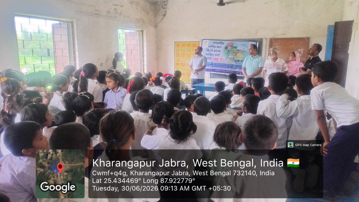 phedmalda's tweet photo. 💧📚 School Awareness Drive on Safe Water &amp; Diarrhoea Prevention | Building Healthy Habits for a Healthier Tomorrow.
#DDWSJoinsStopDiarrhoea #StopDiarrhoea2026
@GowbPhe
@EgiyeBangla 
#HarGharJal #MoJSDDWS #JalJeevanMission #WestBengal #JJM https://t.co/mxqqZTfAGu