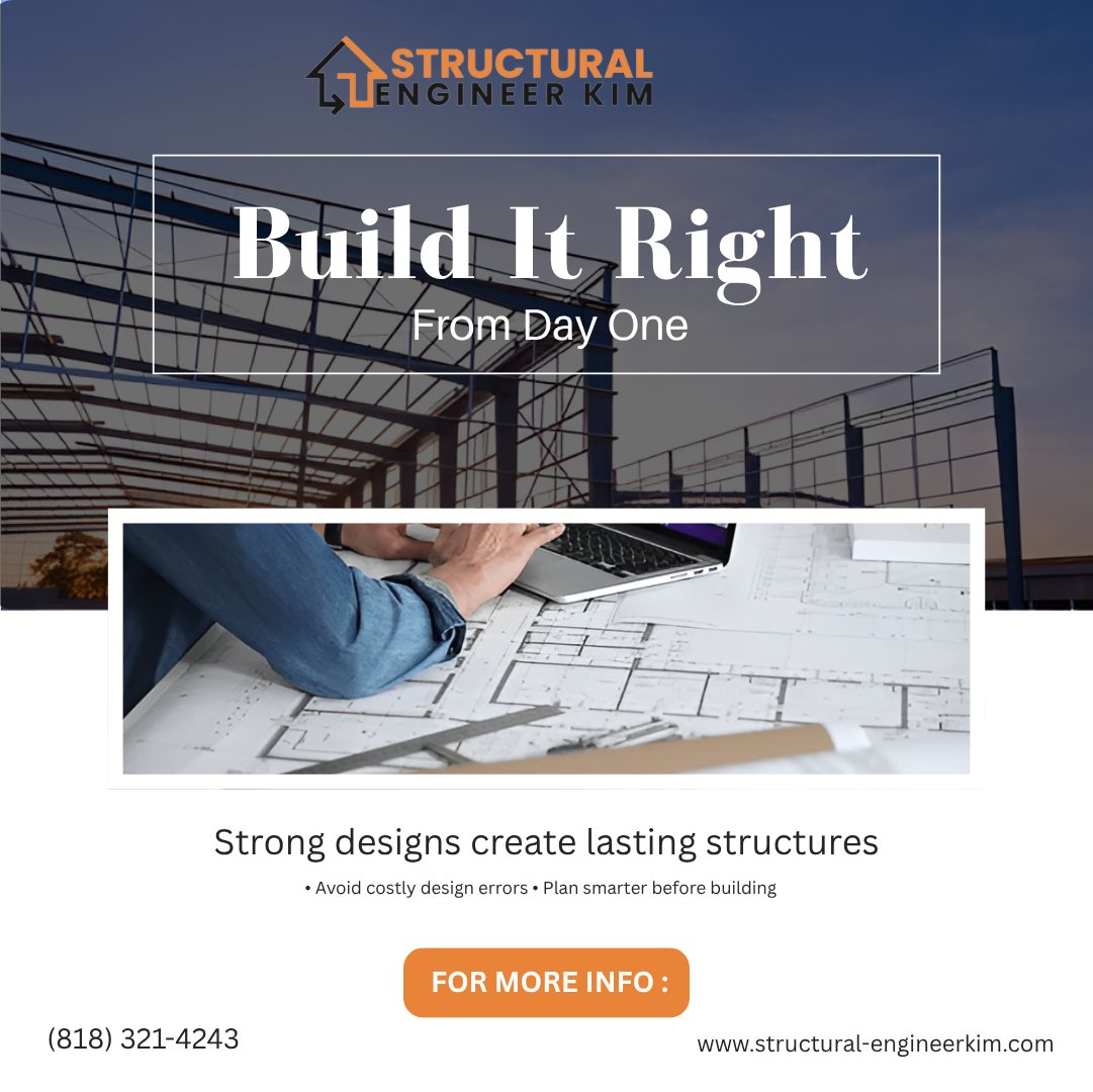 Structural_Kim's tweet photo. Every successful project starts with a strong structural design. Smart planning reduces costly revisions, improves safety, and builds long-term performance. Build smarter from day one.

Learn more: https://t.co/YBW8NSCkFW 

#StructuralDesign #LosAngeles https://t.co/amtmuw65tb