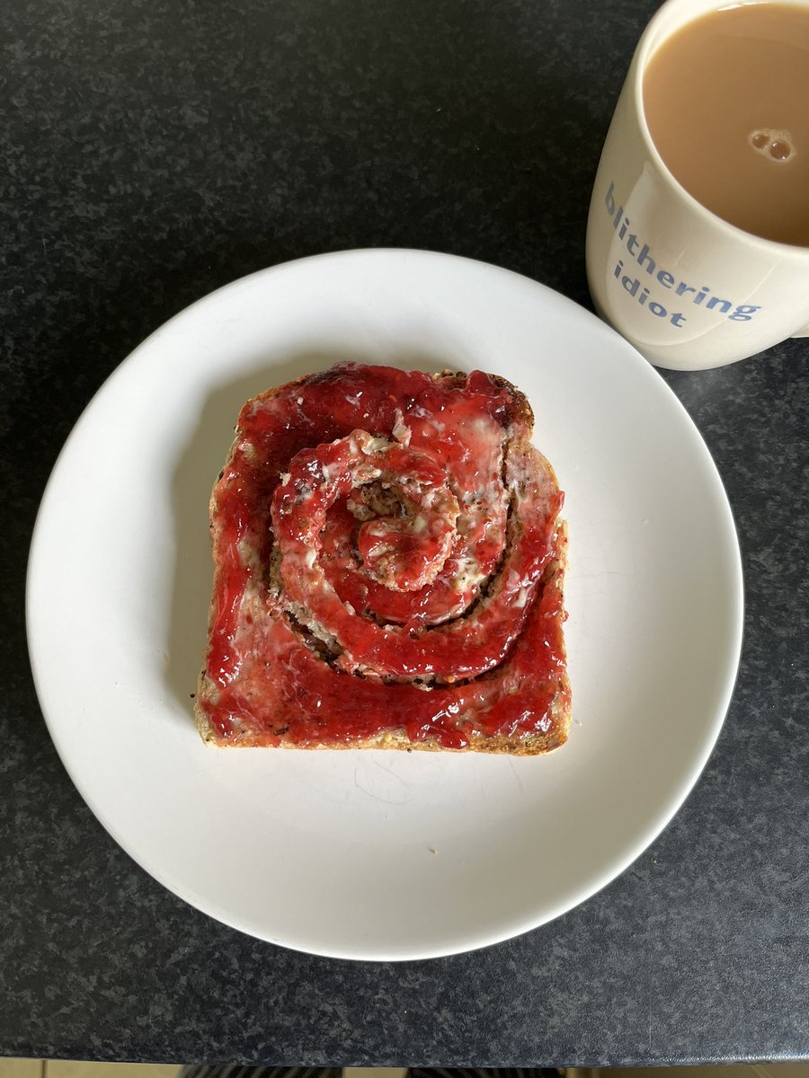 NickBeggs's tweet photo. My wife has accrued so many points on her licence, and attended so many speed awareness courses, that one more strike and she’ll be banned. So, in an attempt to make her drive within the speed limit, this morning I’m utilising an old Sigmund Freud technique…

Hypno-toast. https://t.co/Qxmq4UW4op