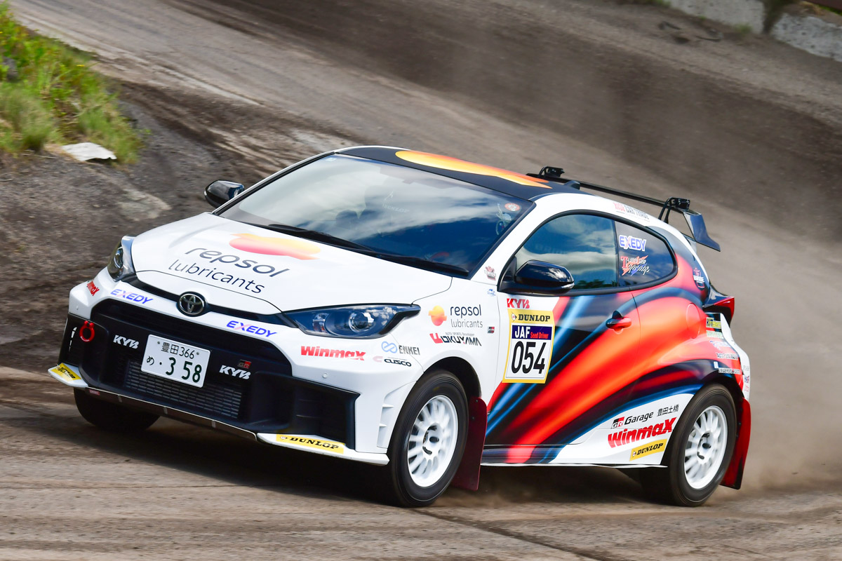 TOYOTA_GR's tweet photo. 全日本ダートトライアル選手権🚘💨
Rd.5 ALL JAPAN SUPER DT in EBISU

6/27(土)～6/28(日)、エビスサーキット新南コース（スライドパーク：福島県二本松市）で開催された第5戦は、3つのクラスでGRとトヨタのクルマが表彰台を獲得✨

PN3クラス
🏆竹本幸広選手 YH・KYB・スラパ・GR86

Nクラス
🥈山崎利博選手 レプソルDLオクヤマTGヤリス

D1クラス
🥉パッション崎山選手 DL☆ラブカ☆テインMR-S

おめでとうございます!!
ドライバーの皆様、次戦もGRとトヨタのクルマで熱い走りを👍

#全日本ダートトライアル
#ダートラ