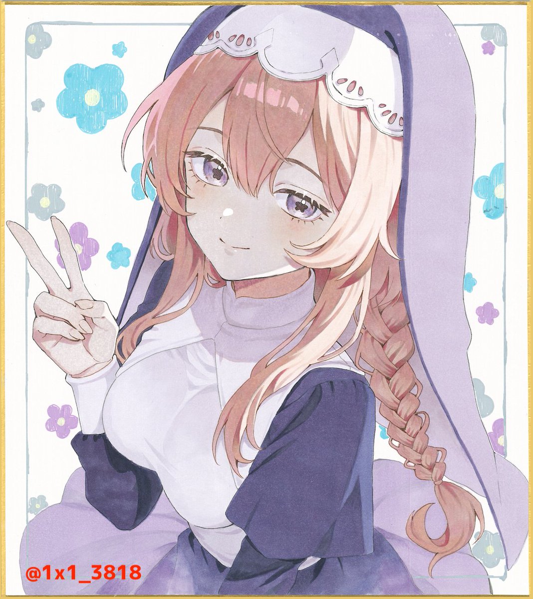 C108の新刊セットには、しにま先生直筆色紙の抽選券が付いてきます