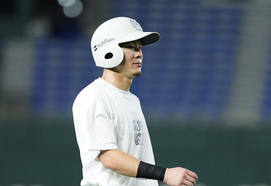 takafullc2's tweet photo. 【スタメン】
6月30日vs西武戦 @ 東京ドーム

1一 正木智也
2中 周東佑京
3左 近藤健介
4三 栗原陵矢
5二 牧原大成
6右 柳町達
7指 柳田悠岐
8捕 海野隆司
9遊 庄子雄大 
投 上沢直之

#sbhawks #鷹フル https://t.co/PWJq6aObkI