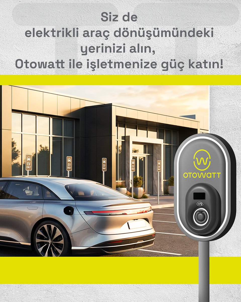 otowattcharging's tweet photo. Elektrikli araç ekosistemi büyürken, doğru lokasyonlar yeni yatırım fırsatlarına dönüşüyor. 
Otowatt iş ortaklığı modeli ile işletmenizin bulunduğu noktayı değerlendirebilir, geleceğin şarj altyapısında yerinizi alabilirsiniz. Üstelik kurulum ve operasyon süreçlerinin tamamı uzman ekiplerimiz tarafından yönetilir. 
Siz de bu dönüşümün bir parçası olun.
Başvuru ve detaylı bilgi için profilimizde yer alan bağlantıları ziyaret edebilirsiniz. 🚗🔋

#Otowatt #EnerjimizeOrtakOl #ElektrikliAraç #Şarjİstasyonu