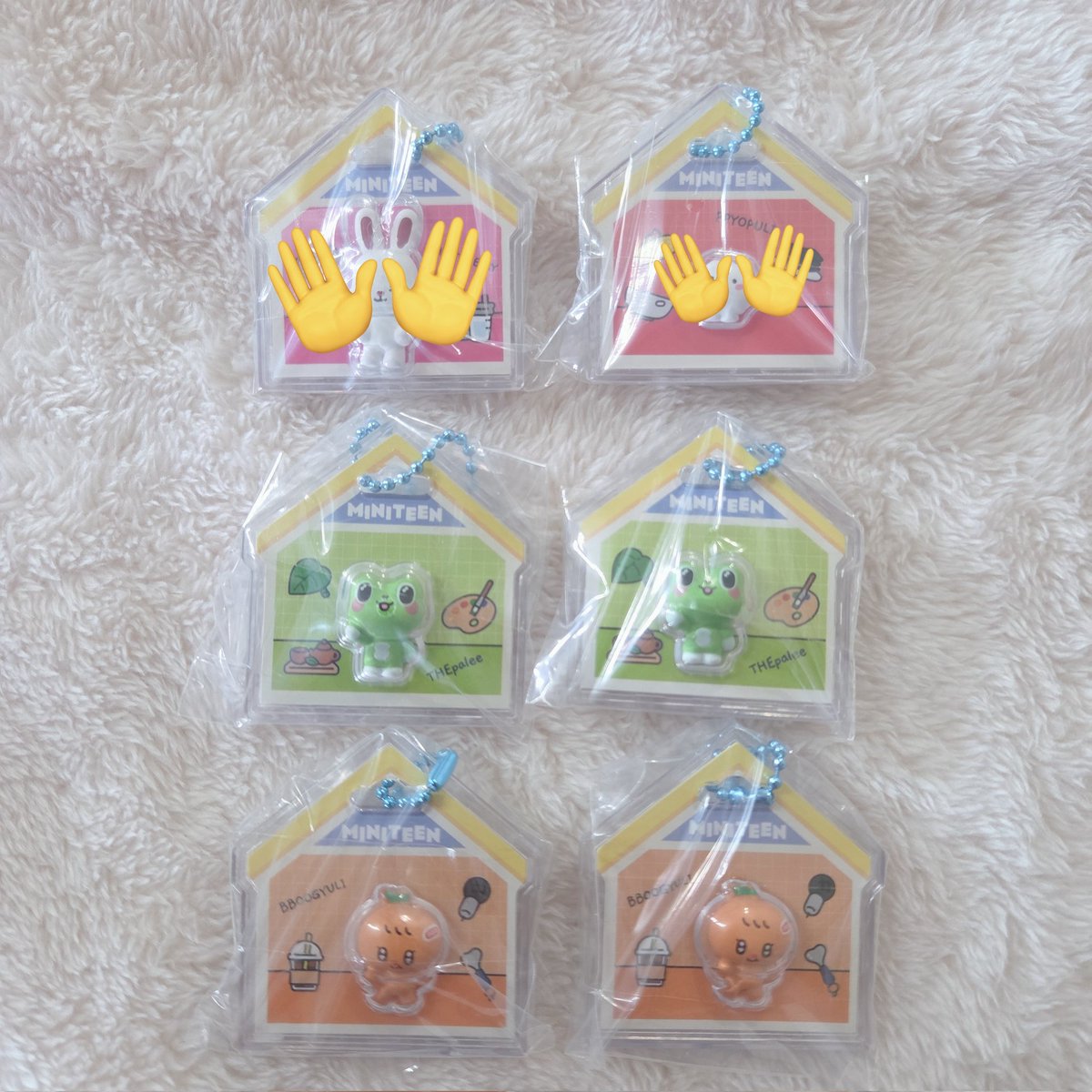 hy4ng_g1's tweet photo. SEVENTEEN セブチ MINITEEN ミニティーン パッケージチャーム グミ 交換

【譲】ミンハオ the8 🐸×2 / スングァン 🍊×2

【求】買取 (¥350+送料) or ドギョム 🍕≫ジュン 🐱

郵送希望📫 https://t.co/Q3hlReIiHu