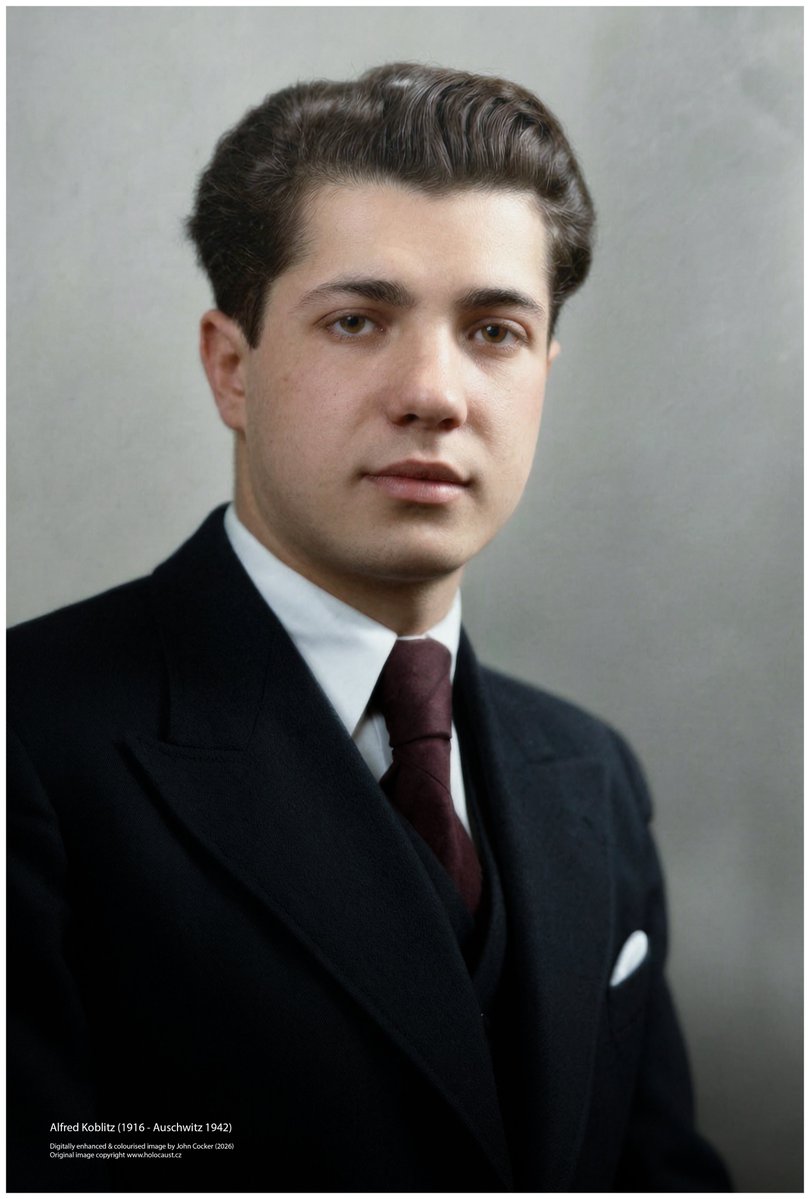 joecocker15's tweet photo. On this day in 1916, a German Jewish man was born. Living in Czecholovakia, he was incarcerated in Auschwitz where he perished, according to family testimony, on the 15 Nov 1942. His name was Alfred Koblitz

Please support @AuschwitzMuseum https://t.co/2a7dB0D56O
