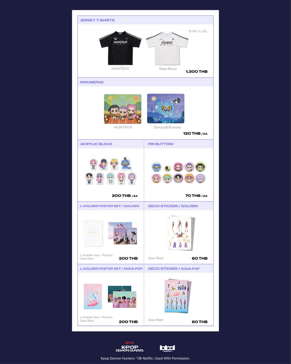 mappy_th's tweet photo. KPop Demon Hunters One Year Anniversary ㅡ Bangkok

The merchandise lineup available at the official Bangkok pop-up store celebrating the 1st anniversary of KPop Demon Hunters has officially been revealed

📍1-31 JULY 2026
📍Mappy 2nd Floor, Siam Center

#KpopDemonHunters https://t.co/eY0PV24Mdn