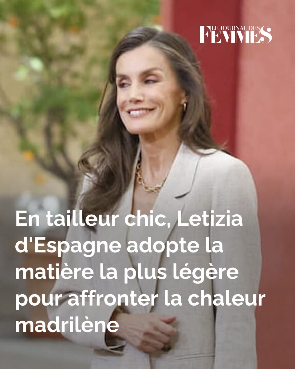 journalDfemmes's tweet photo. En tailleur chic, Letizia d'Espagne adopte la matière la plus légère pour affronter la chaleur madrilène
➡️ https://t.co/BMJYlXe5pI https://t.co/GHYX42mrZi
