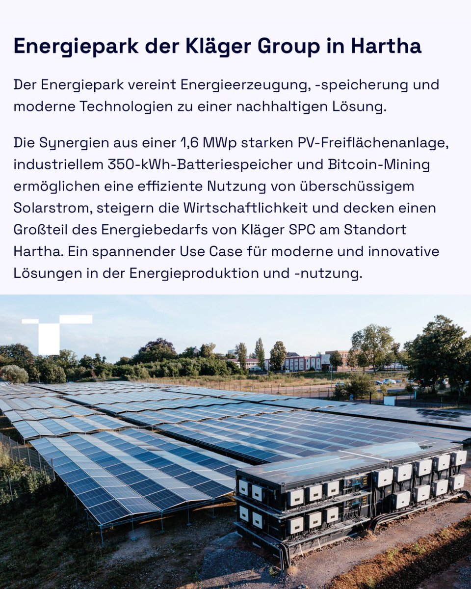 terahash_space's tweet photo. 🚀 Innovative Kundenprojekte bei terahash – Wenn Energie, Technologie und Bitcoin clever zusammenarbeiten

Entdecken Sie, wie Unternehmen aus unterschiedlichen Branchen ihre Energieinfrastruktur auf das nächste Level heben: Mit Bitcoin-Mining als smarten Baustein für mehr Effizienz, Nachhaltigkeit und zusätzliche Einnahmen.

Von der Gewürzfabrik in München, die PV-Überschussstrom und Abwärme optimal nutzt, über den modernen Waschpark in Münsingen bis hin zum großen Energiepark der Kläger Group – diese Projekte zeigen live, was möglich ist, wenn man erneuerbare Energien intelligent mit hochmodernen Rechenzentren kombiniert.

Mehr Eigenverbrauch. Weniger fossile Energieträger. Zusätzlicher Cashflow.

Möchten Sie auch Ihre Energieanlage zukunftssicher machen und Bitcoin-Mining als strategischen Vorteil einsetzen?

👉 Schauen Sie sich die spannenden Referenzen über den Link im Kommentar an.

Wir unterstützen Sie bei Managed Mining, Anlagenbau und der strategischen Integration – von der Idee bis zur Umsetzung.

Fragen? Schreiben Sie uns gerne eine Nachricht! 💬