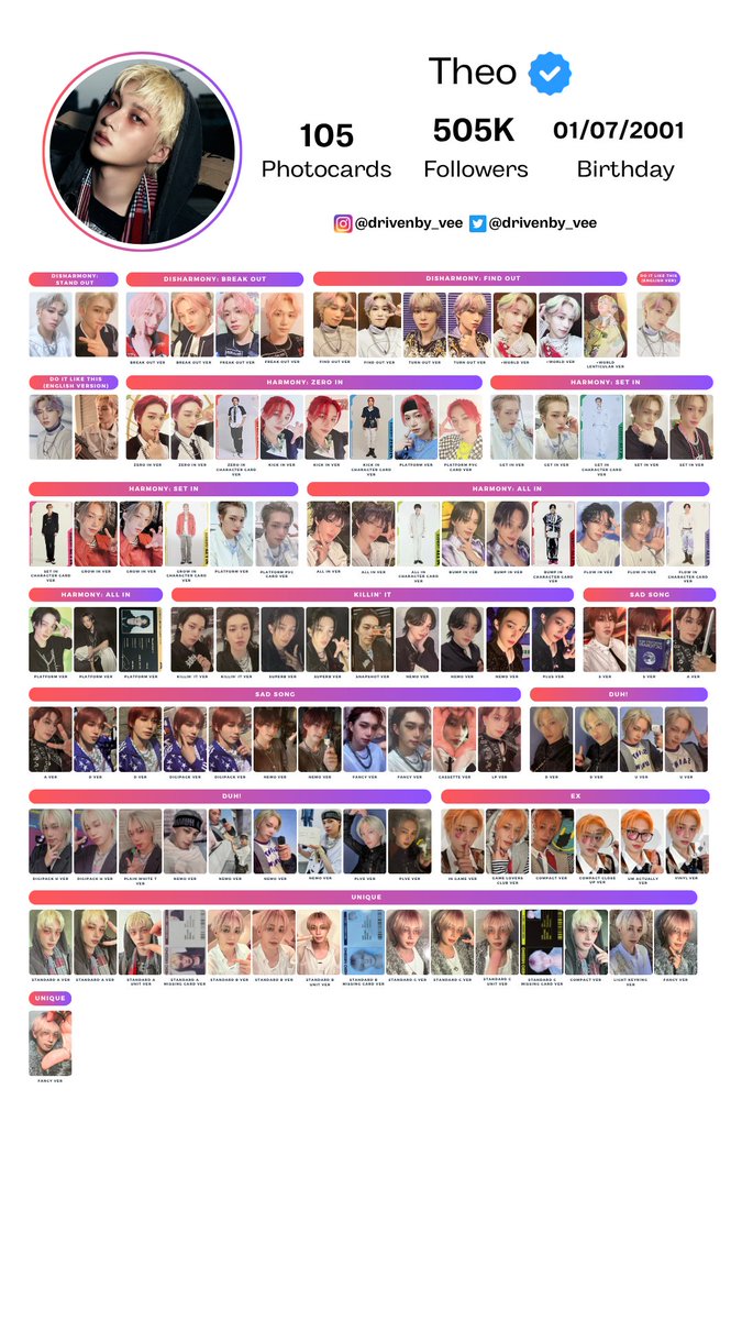 drivenby_vee's tweet photo. 💙p1harmony💙
Updated with all albums to date and new layout - Photocard Individual Template

Available on drive for hq download!

#p1harmony  #keeho  #theo #jiung #intak #soul #jongseob #photocardtemplate https://t.co/Xpj4dKDFc6
