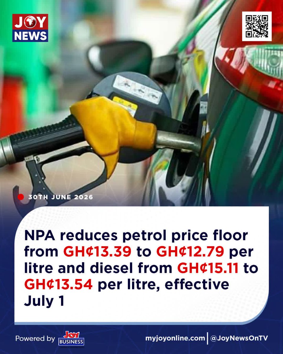 CitizenGascony's tweet photo. Fuel prices to see reductions effective tomorrow!

#AbanPapaAba https://t.co/GJJ0bddihV